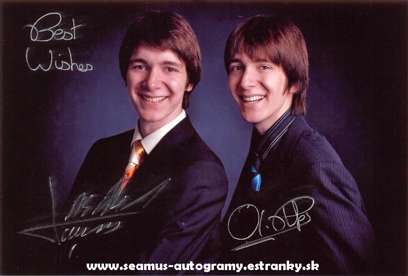 James and Oliver Phelps Autographs
