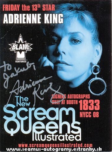 Adrienne King Autograph